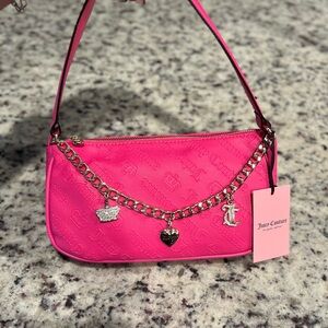 Juicy Couture Pink Chain Charm Bag